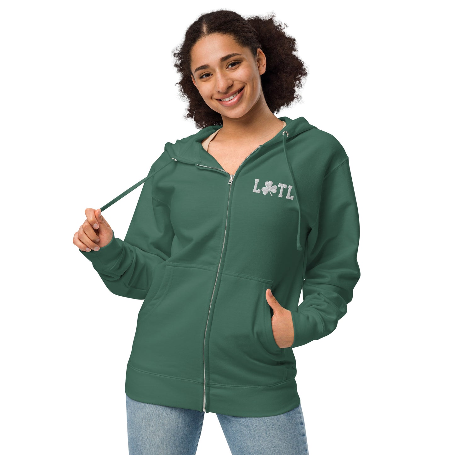 Fleece Zip Up Hoodie